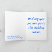 Straßen-Szene, Amsterdam, Jahreszeit, Grüße Feiertagskarte (Innenseite)