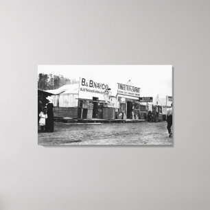 Straßen-Szene im Anchorage, Alaska-Fotografie Leinwanddruck