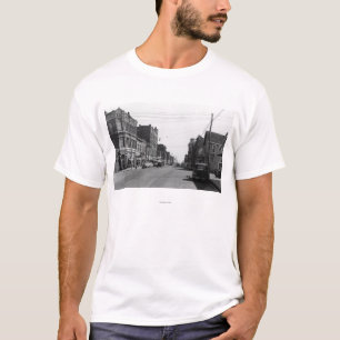Straßen-Szene im Hafen Townsend, WA Fotografie T-Shirt