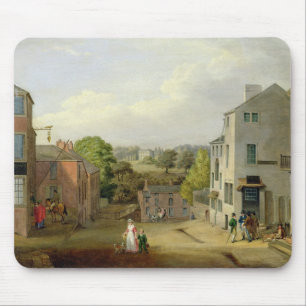 Straßen-Szene in Chorley, Lancashire, mit einer Mousepad