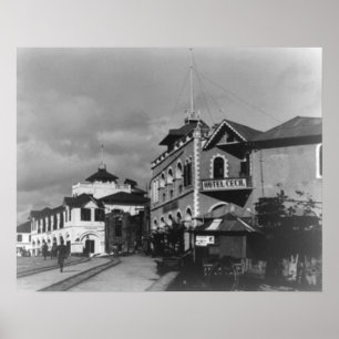 Straßen-Szene in Mombassa Kenia Fotografie Poster
