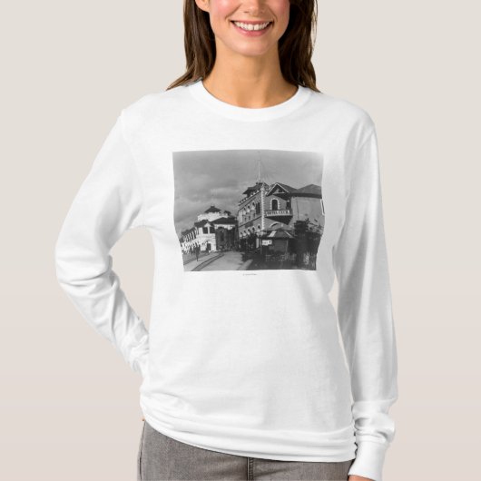Straßen-Szene in Mombassa Kenia Fotografie T-Shirt (Vorderseite)