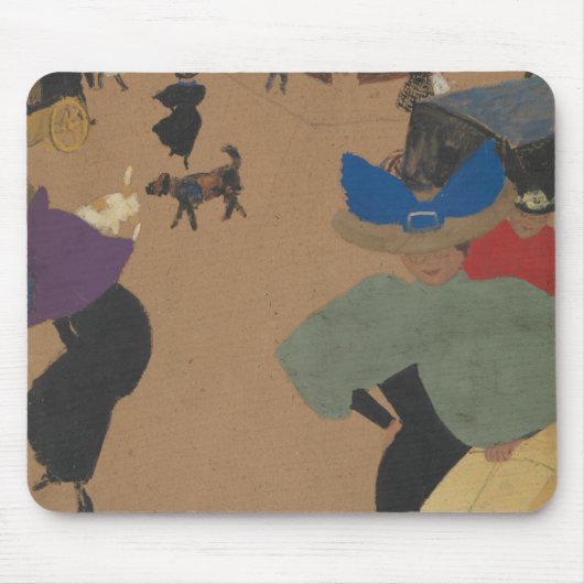 Straßen-Szene in Paris Mousepad (Vorne)