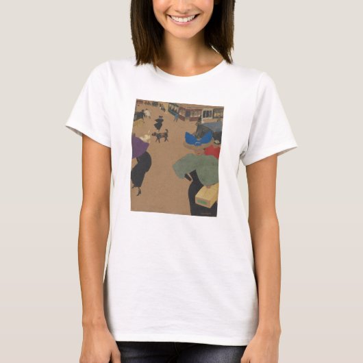 Straßen-Szene in Paris T-Shirt (Vorderseite)