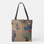Straßen-Szene in Paris Tasche (Rückseite)