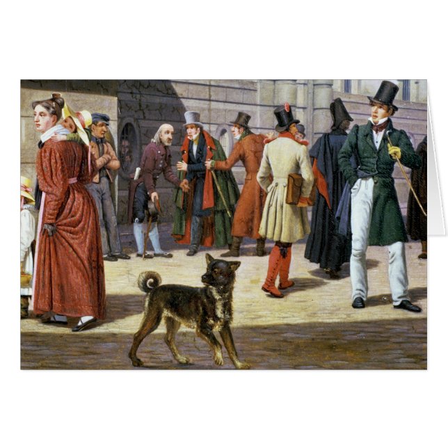 Straßen-Szene in Stockholm (Vorderseite (Horizontal))