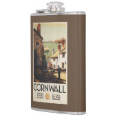 Straßen-Szene mit zwei Männern, die Eisenbahn Flachmann (Links)