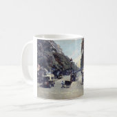 Straßen-Szene, Paris, Frankreich c1915 Vintag Kaffeetasse (Vorderseite Links)