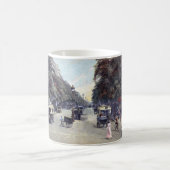 Straßen-Szene, Paris, Frankreich c1915 Vintag Kaffeetasse (Mittel)