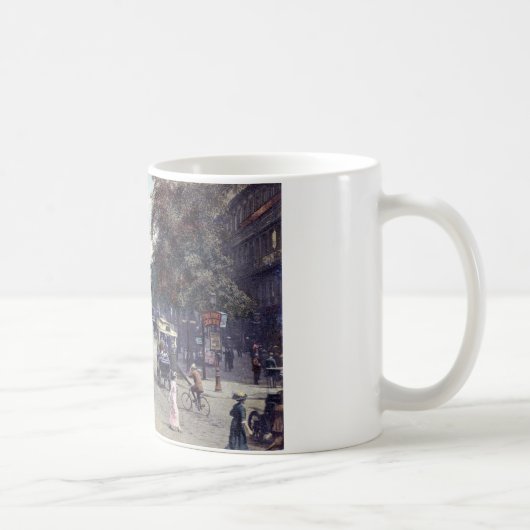 Straßen-Szene, Paris, Frankreich c1915 Vintag Kaffeetasse (Rechts)