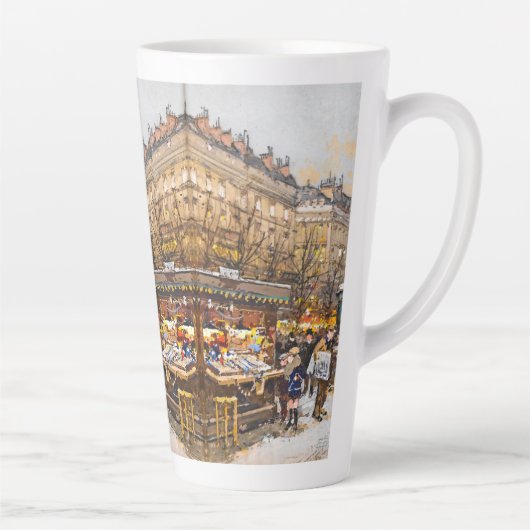 Straßen-Szenen-Europas Latte Paris Frankreich Milchtasse (Rechts)