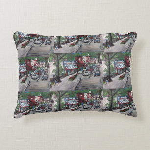 Straßen-Szenen-Malerei-Verdruss-Fälle, Ohio-Kiss Dekokissen