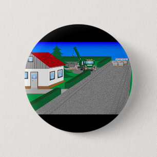 Straßen und Hausbau Button