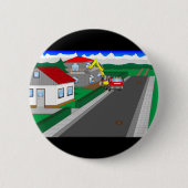 Straßen und Hausbau Button (Vorderseite)