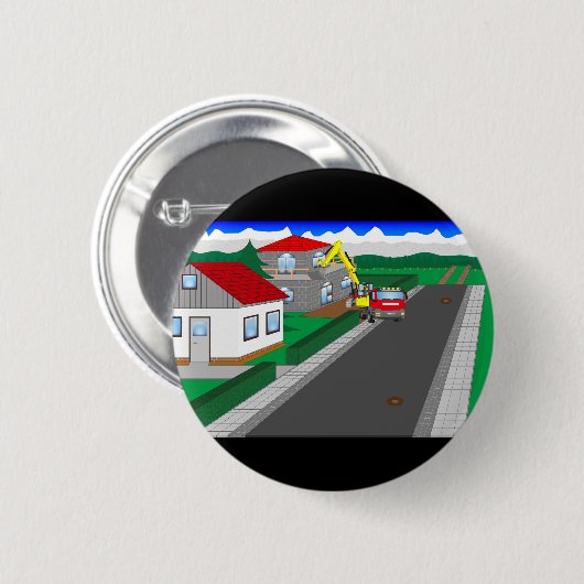 Straßen und Hausbau Button (Vorne & Hinten)