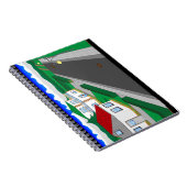 Straßen und Hausbau Notizblock (Rechte Seite)