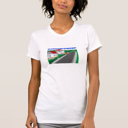 Straßen und Hausbau T-Shirt