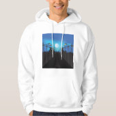 Straßen und Mond Hoodie (Vorderseite)