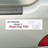 Straßen-Versuch: Rd-Titel - Dalmatiner Autoaufkleber (Auf Auto)