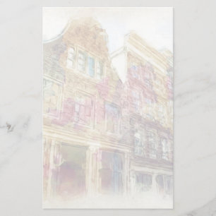 Straßen von altem Amsterdam Briefpapier