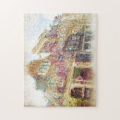 Straßen von altem Amsterdam Puzzle (Vertikal)