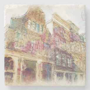 Straßen von altem Amsterdam Steinuntersetzer