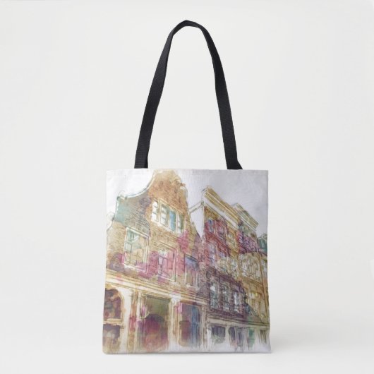 Straßen von altem Amsterdam Tasche (Vorderseite)