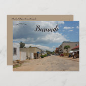 Straßen von Bujumbura Burundi Postkarte (Vorne/Hinten)