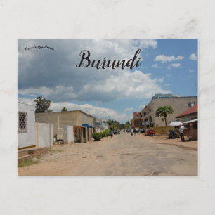 Straßen von Bujumbura Burundi Postkarte