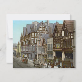 Straßen von Chester, England (um 1900) Postkarte