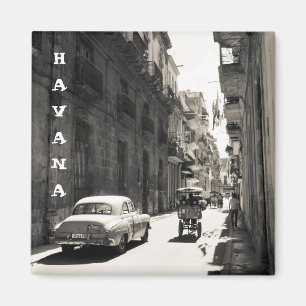 Straßen von Havana, Kuba Magnet
