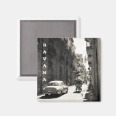 Straßen von Havanna, Kuba Magnet (Vorderseite/Rückseite)