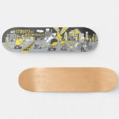 Straßen von Jeremyville Skateboard (Horizontal)