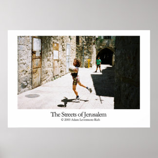 Straßen von Jerusalem Poster
