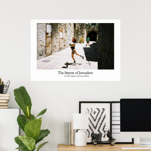 Straßen von Jerusalem Poster (Heimbüro)
