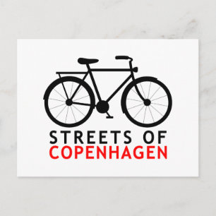 Straßen von Kopenhagen Postkarte