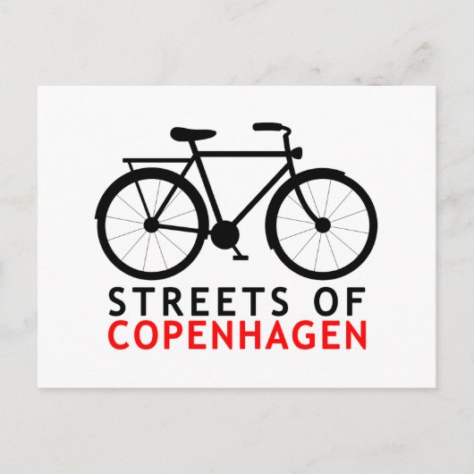 Straßen von Kopenhagen Postkarte (Vorderseite)