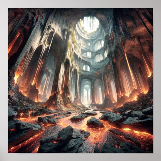 Straßen von Lava Poster (Vorne)