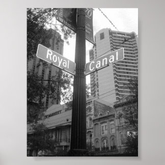 Straßen von New Orleans Poster
