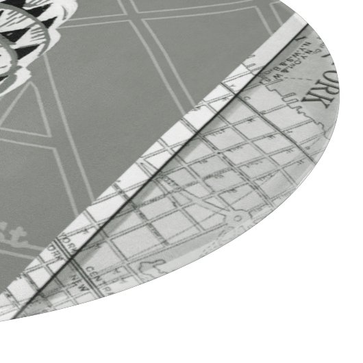 Straßen von New York mit Reich-Staats-Gebäude Schneidebrett (Ecke)