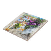 Straßen von Obidos - das echte Portugal Fliese (Seite)