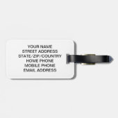 Straßen von Paris-Gepäckanhänger - fertigen Sie es Gepäckanhänger (Rückseite horizontal)