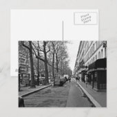 Straßen von Paris Postkarte (Vorne/Hinten)