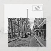 Straßen von Paris V2 Postkarte (Vorne/Hinten)