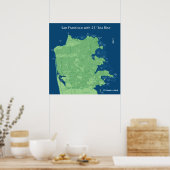 Straßen von San Francisco mit einem Anstieg des Me Poster (Küche)