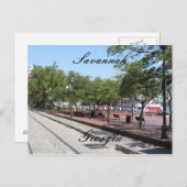 Straßen von Savannah Postkarte (Vorne/Hinten)