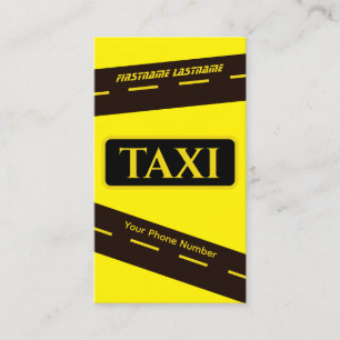 Straßen von TAXI für Taxifahrer Visitenkarte