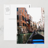 Straßen von Venedig Postkarte (Vorne/Hinten)