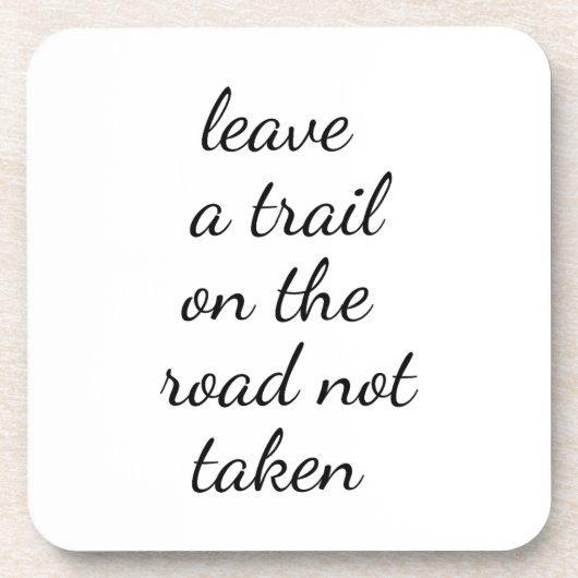 Straßen werden nicht als harter Kunststoff-Unterse Getränkeuntersetzer (Vorderseite)