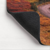 Straßen-Wicklung durch Hügel in Denali Mousepad (Ecke)